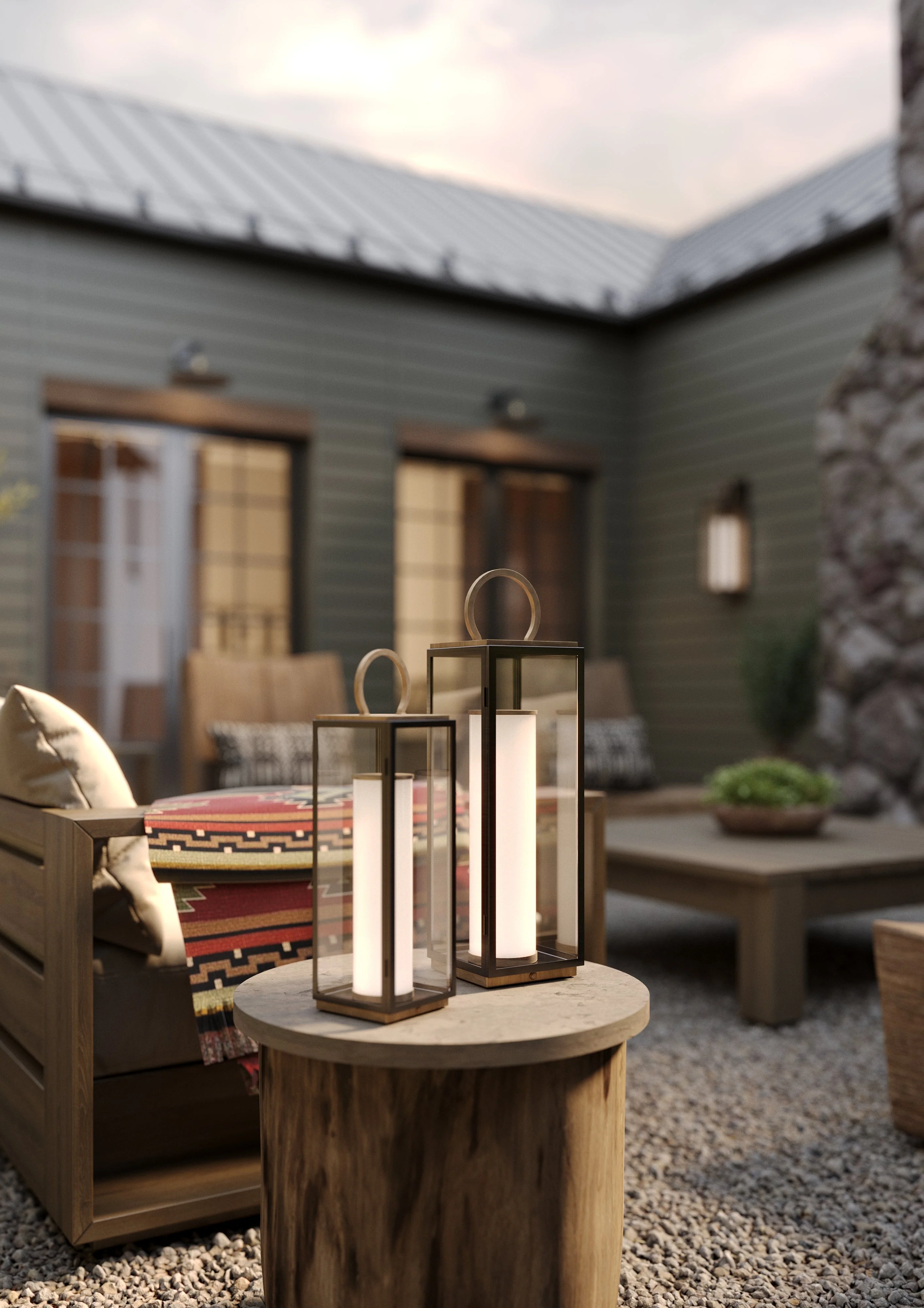 Gareth Exterior Rechargeable Table Lamp - Image 6